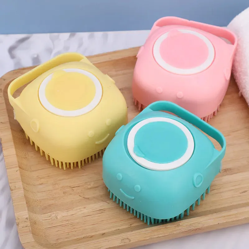 실리콘 마사지 펫 브러쉬 Silicone Massage Bath Brush