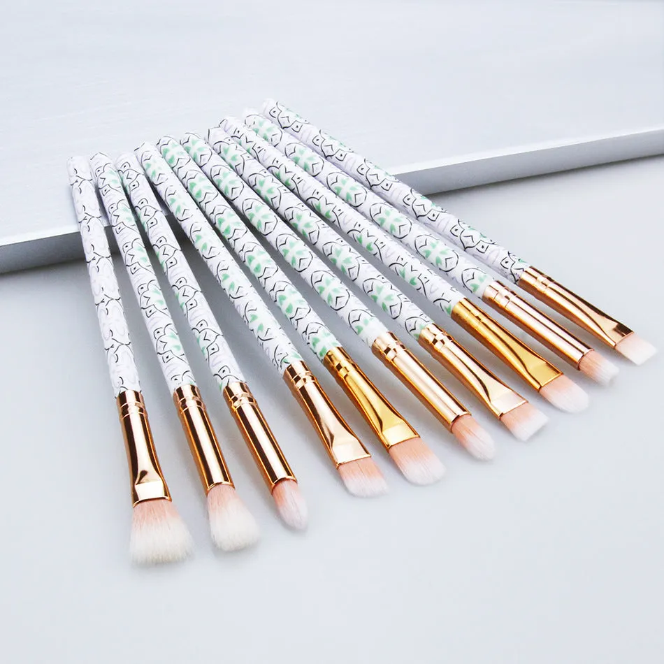 10 PCs Eye Brush Makeup Brushes