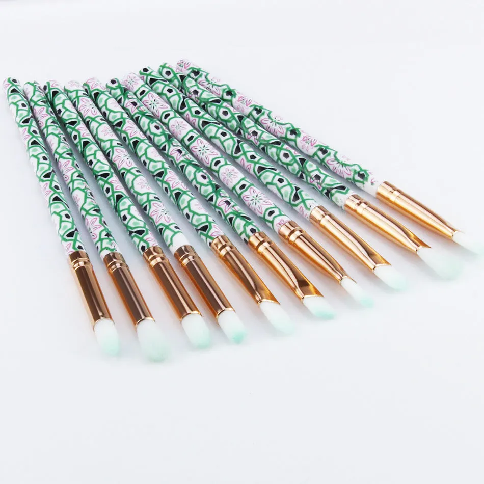 10 PCs Eye Brush Makeup Brushes