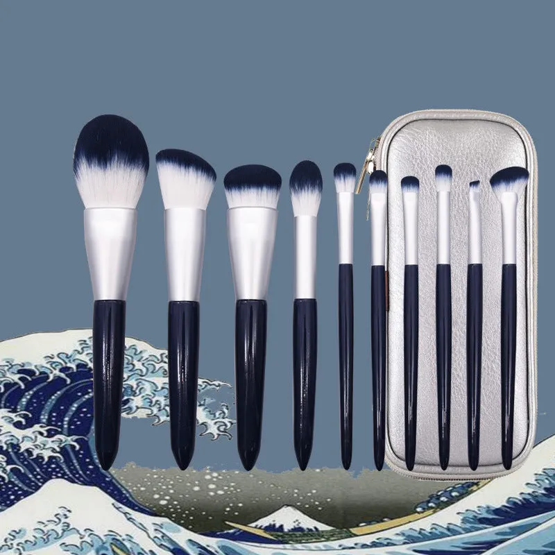 10 PCs Makeup Brushes Set Powder Brush Powder Foundation Brush Eye Shadow Brush