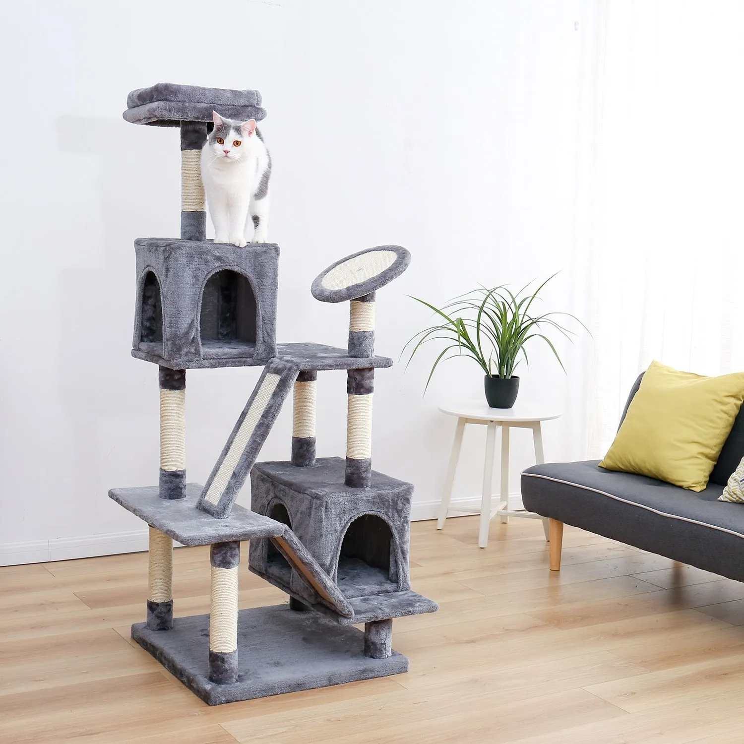155cm Grey Cat Tree House