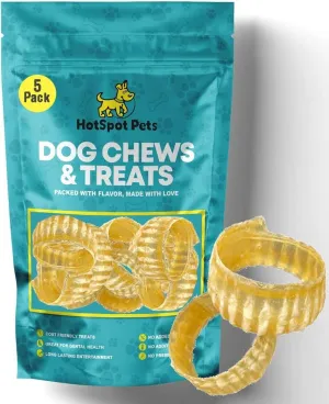3" to 4" Beef Trachea Rings for All Dog Sizes