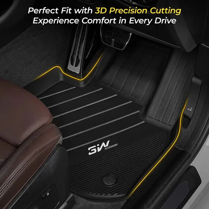 3W Custom Car Floor Mats All Weather Floor Liners for Hyundai IONIQ 5 2021-2024 RHD