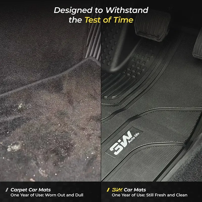 3W Custom Car Floor Mats All Weather Floor Liners for Hyundai IONIQ 5 2021-2024 RHD