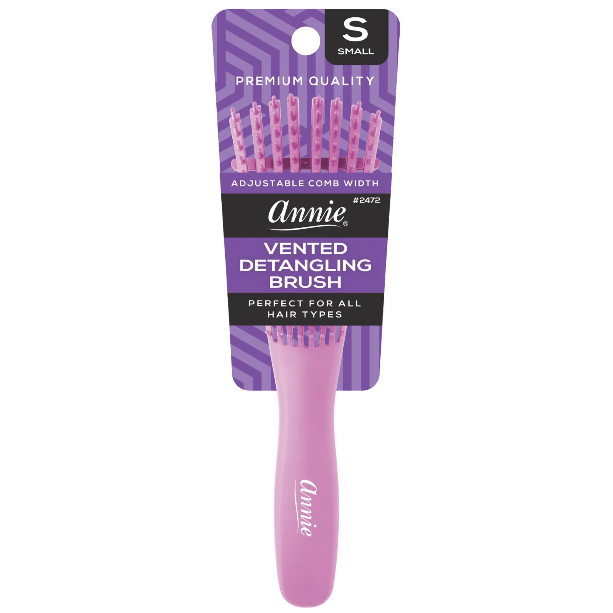 Annie Vented Detangler Brush Small 8 Row Asst Colors