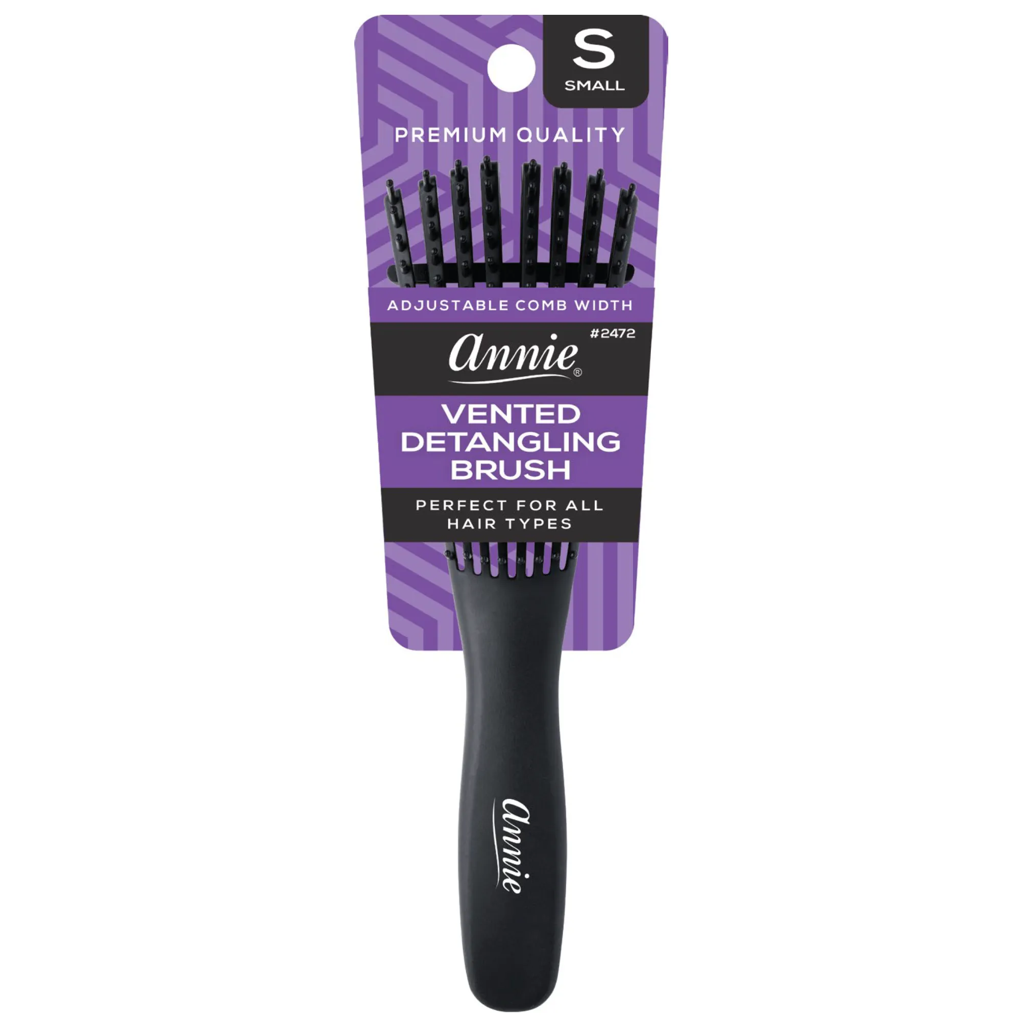 Annie Vented Detangler Brush Small 8 Row Asst Colors
