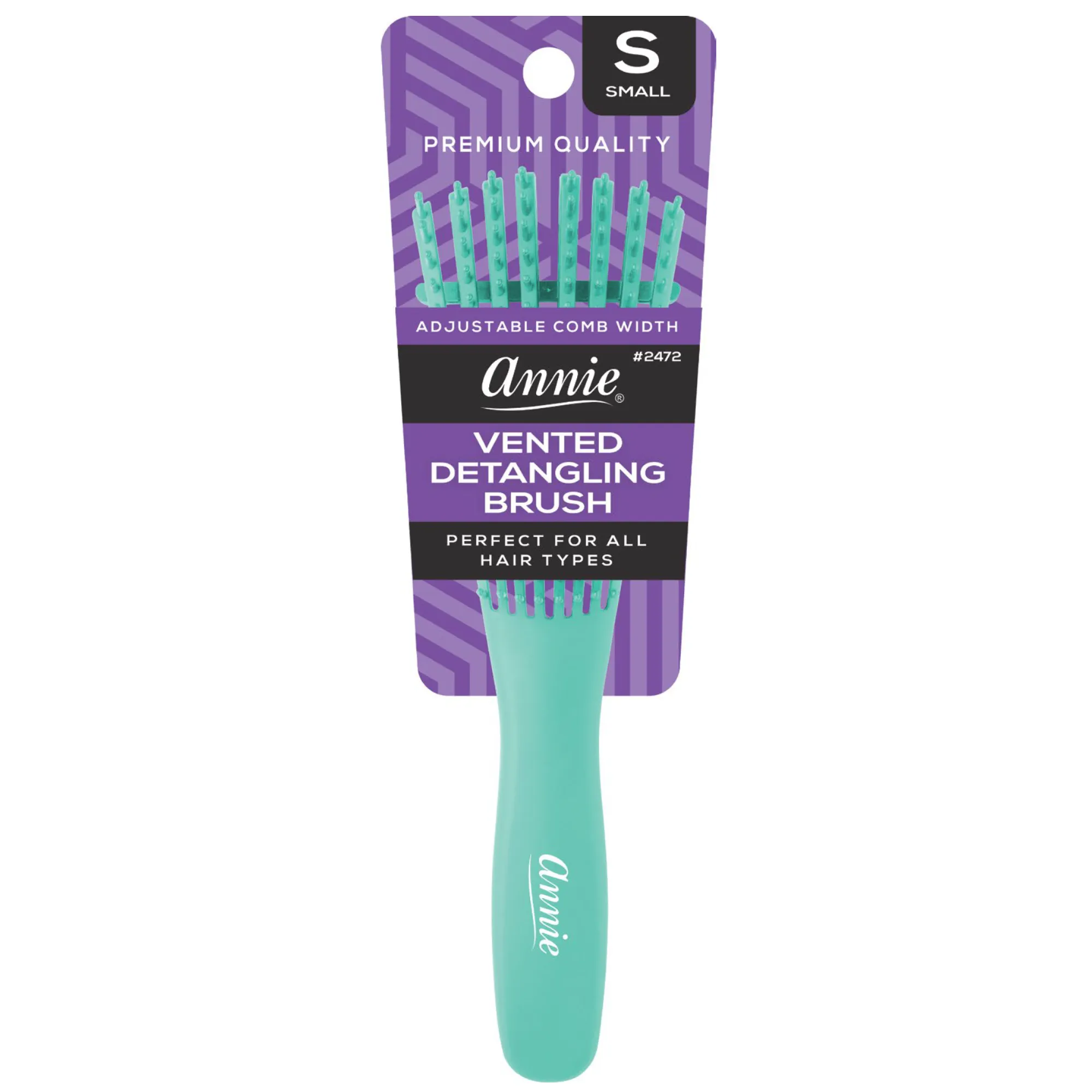 Annie Vented Detangler Brush Small 8 Row Asst Colors