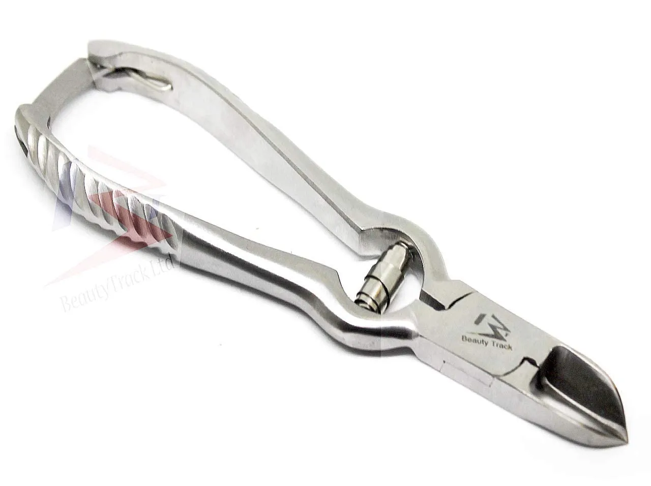 BeautyTrack Power Toe Nail Cutters Clippers Trimmer Barrel Spring Nippers Large 6.5 inch long Podiatry Instruments and Nail File