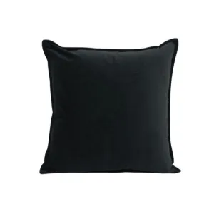 Black Velvet Cushion - 45cm x 45cm