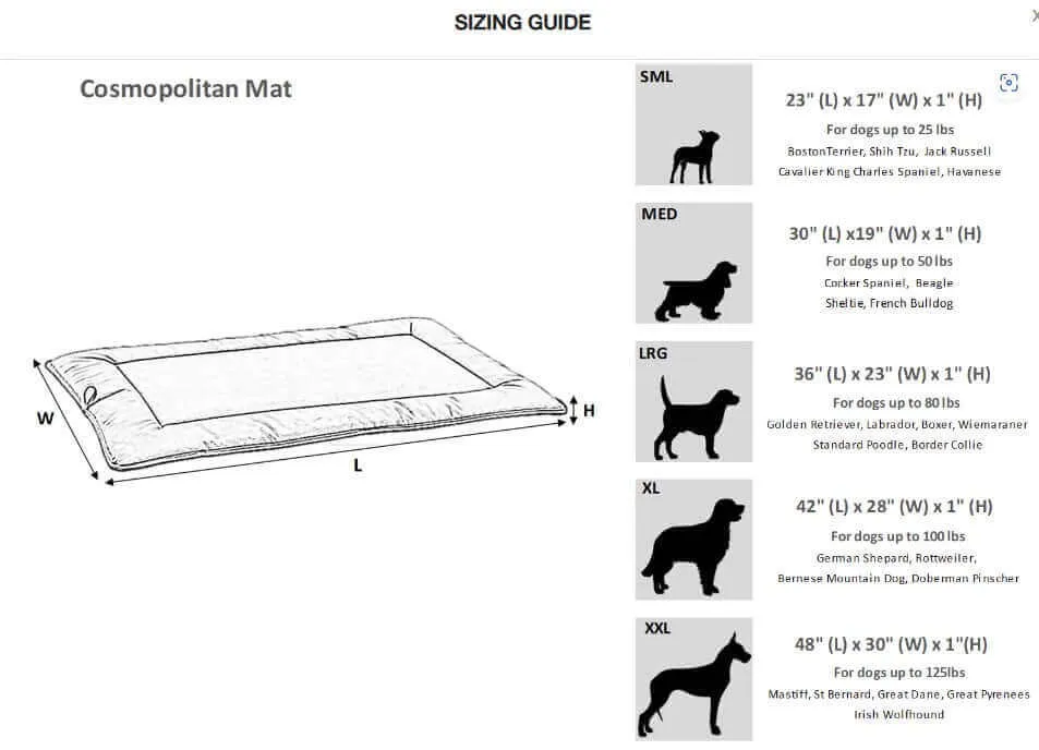 Bowsers Premium Cosmopolitan Dog Mat: The Ultimate Comfort for Your Dog - Galaxy