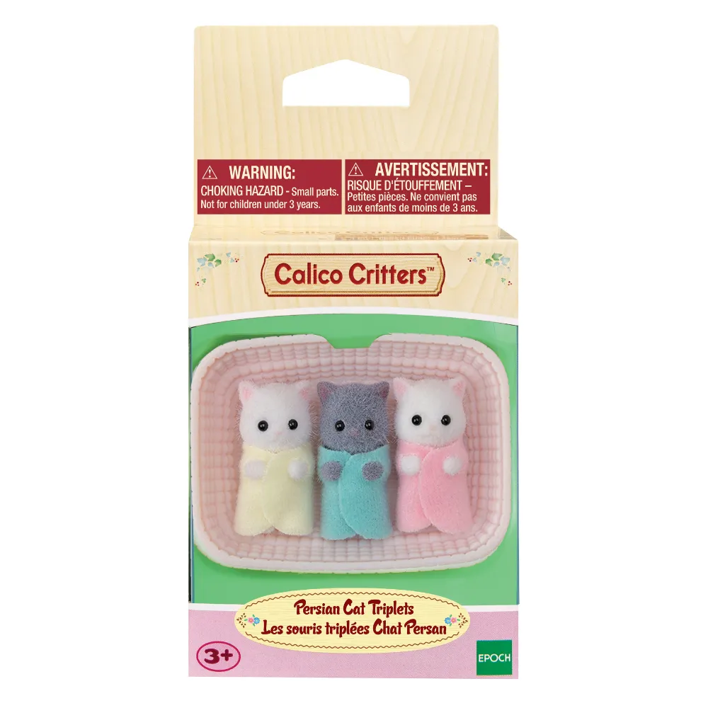 Calico Critters Persian Cat Triplets