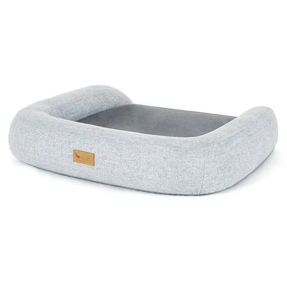 California Dreaming Memory Foam Dog Bed Fog Grey