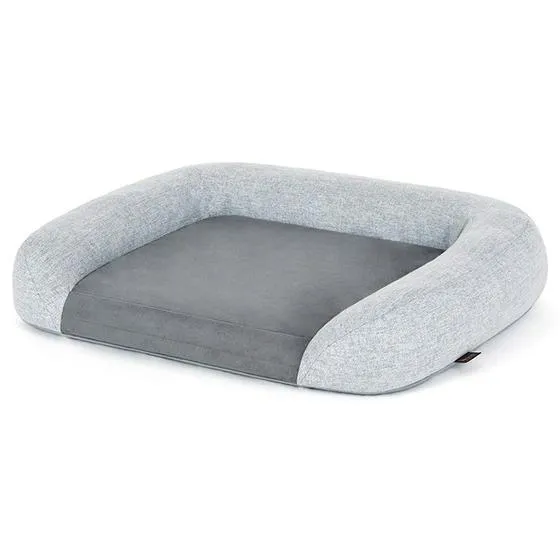 California Dreaming Memory Foam Dog Bed Fog Grey