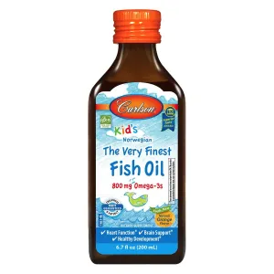 Carlson Kids Norwegian The Very Finest Fish Oil Orange, 6.7 fl oz