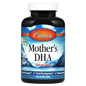 Carlson Mother's DHA, 100 mg, 120 softgels