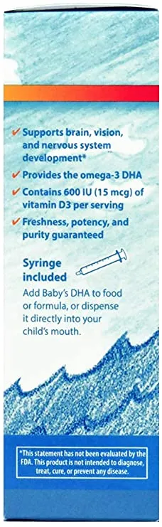 Carlson Norwegian Baby's DHA 1100 mg Omega-3s with Vitamin D3, 2 fl oz