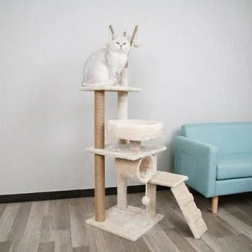 Cat Tree & Scratching Light Grey 41*41*126