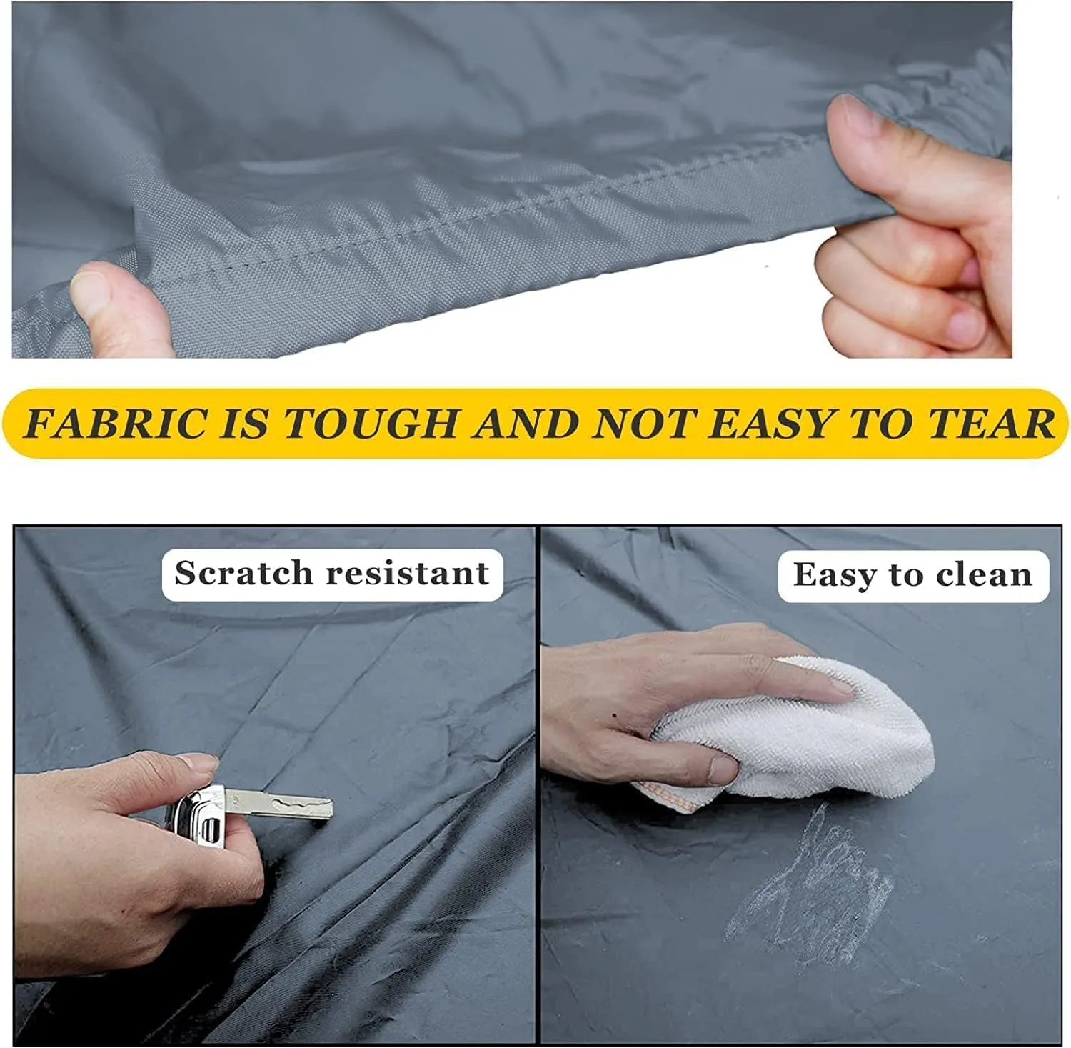 Dog Bed Covers 53L  43W  5H Inch Washable Grey Thickened Waterproof Oxford Fabric with Handles and Zipper Reusable Dog Bed Liner Cover for Large 110-125 Lbs Dog