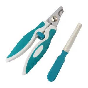Dog Pets Nail Clippers and Trimmer with Nail File for Medium to Large Dogs and Cats Professional Animals Grooming Tool with Safety Guard to Avoid Over Cutting Claw Care Pet Nail Sharp Scissors
