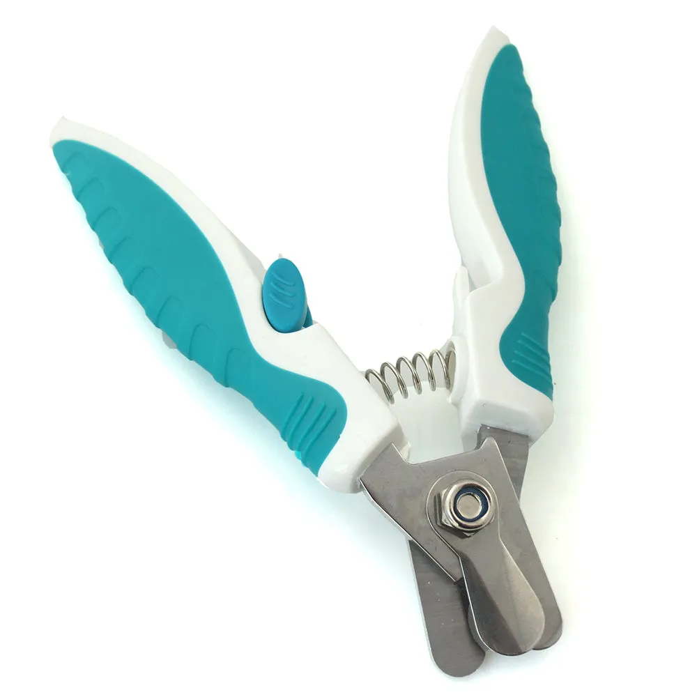 Dog Pets Nail Clippers and Trimmer with Nail File for Medium to Large Dogs and Cats Professional Animals Grooming Tool with Safety Guard to Avoid Over Cutting Claw Care Pet Nail Sharp Scissors