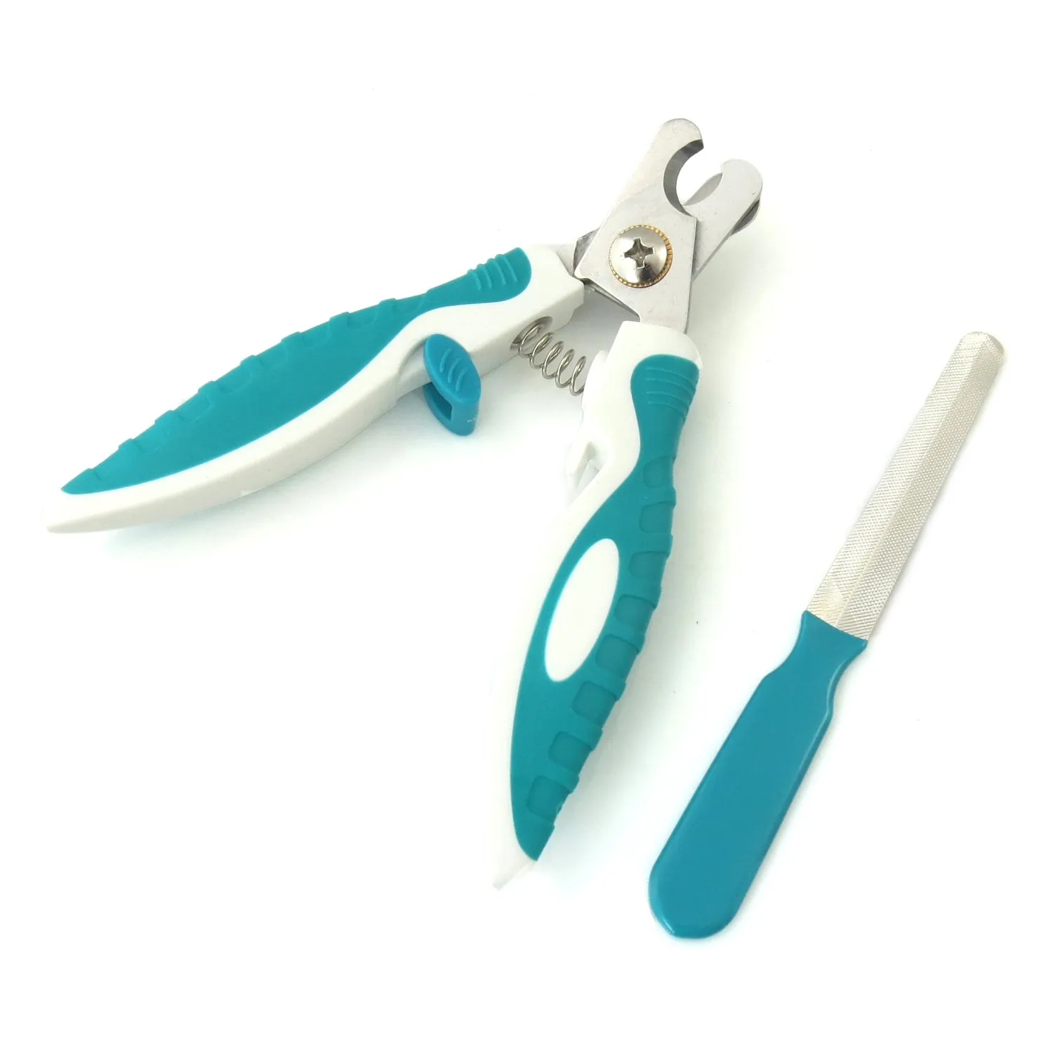 Dog Pets Nail Clippers and Trimmer with Nail File for Medium to Large Dogs and Cats Professional Animals Grooming Tool with Safety Guard to Avoid Over Cutting Claw Care Pet Nail Sharp Scissors