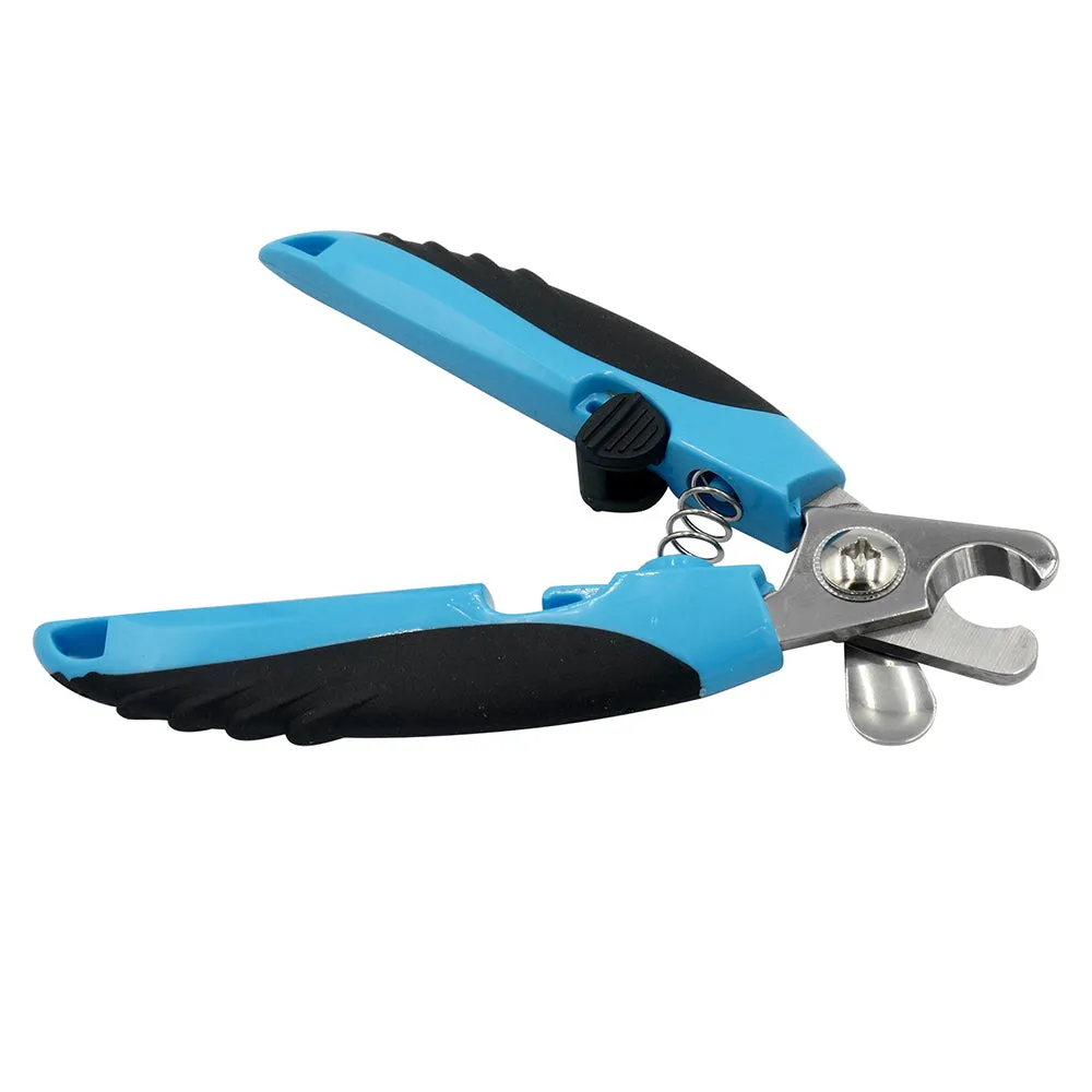 Dog Pets Nail Clippers and Trimmer with Nail File for Medium to Large Dogs and Cats Professional Animals Grooming Tool with Safety Guard to Avoid Over Cutting Claw Care Pet Nail Sharp Scissors