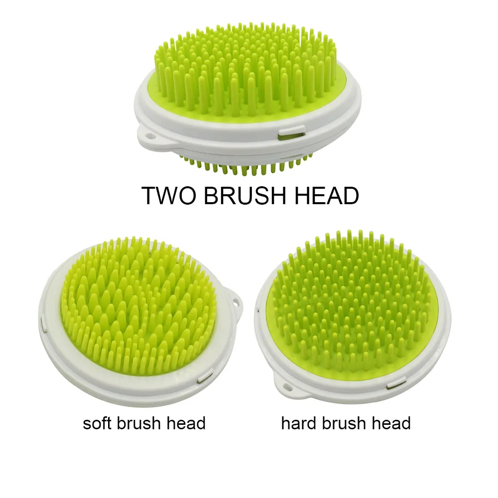 Double-Sided Pet Grooming Brushes for Bath Massage, Portable Dogs & Cats Hidden Inner Grooming Comb, Removing Pets Shedding and Dead Hair, Eliminate Tangles & Knots, Deshedding Tool