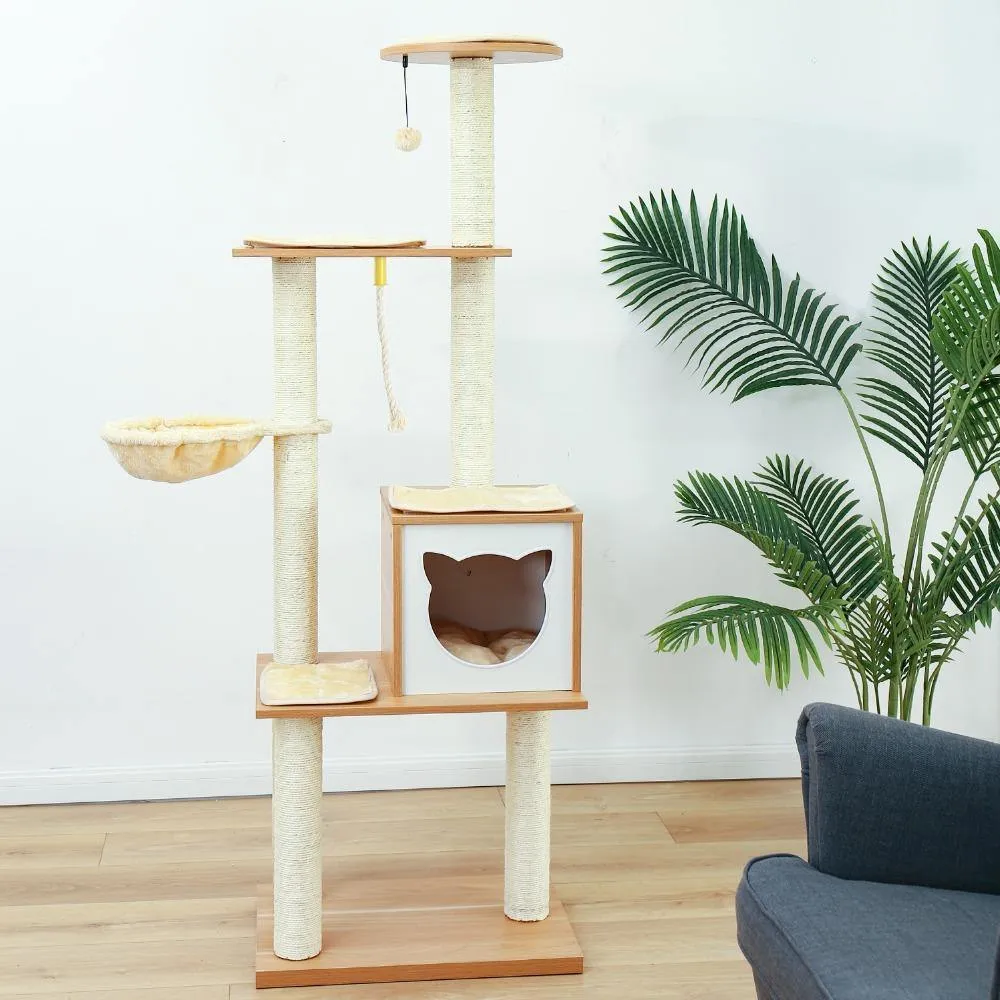 Elegant Beige Cat Tree