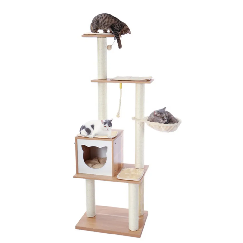 Elegant Beige Cat Tree