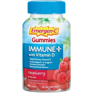 Emergen-C Immune  Raspberry Gummies 45ct