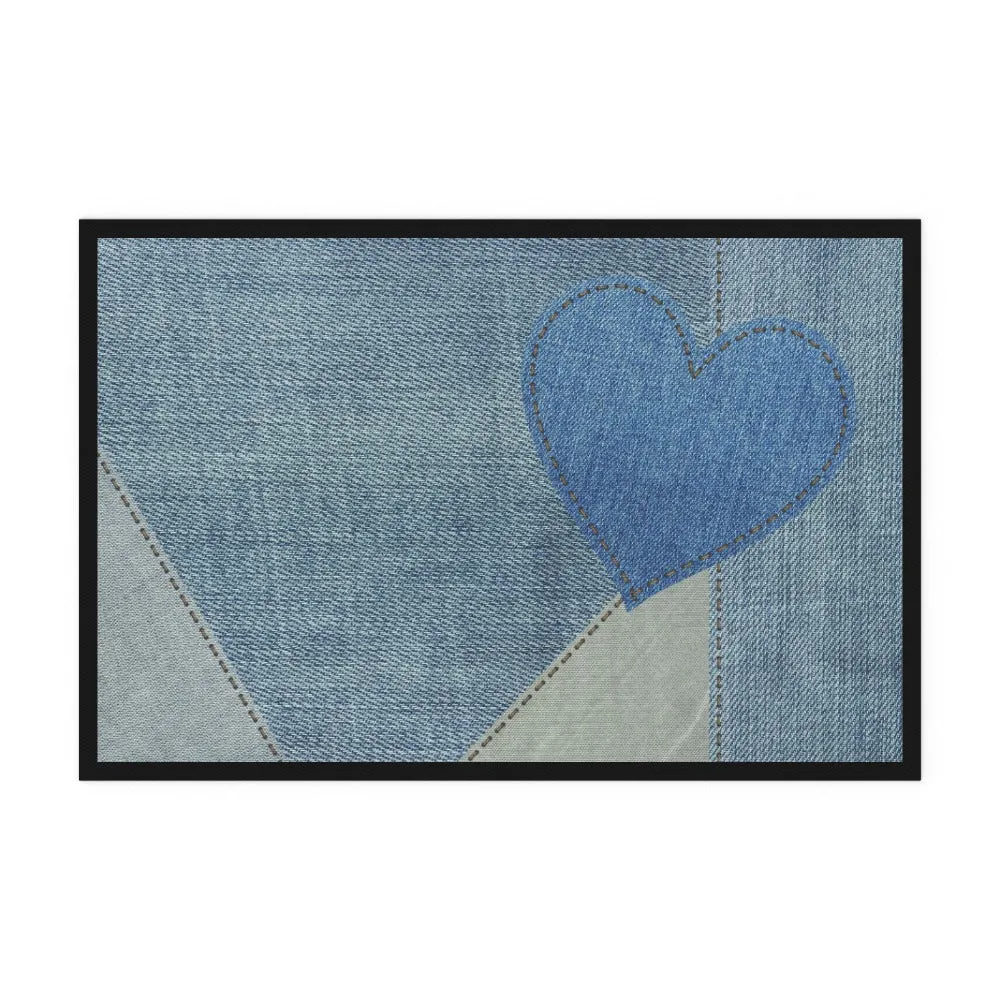 Floor Mats - Denim Heart
