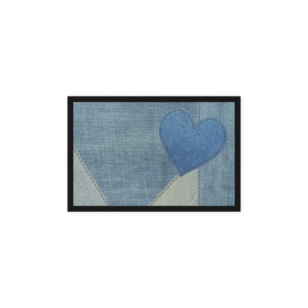 Floor Mats - Denim Heart
