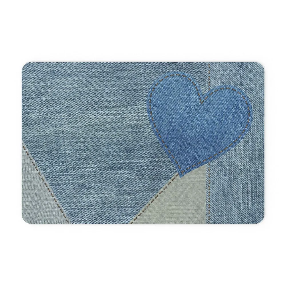 Floor Mats - Denim Heart