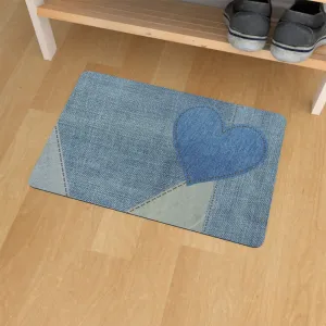 Floor Mats - Denim Heart