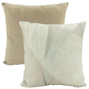 Fluid Reality Linen / Velvet Cushion - 50cm x 50cm