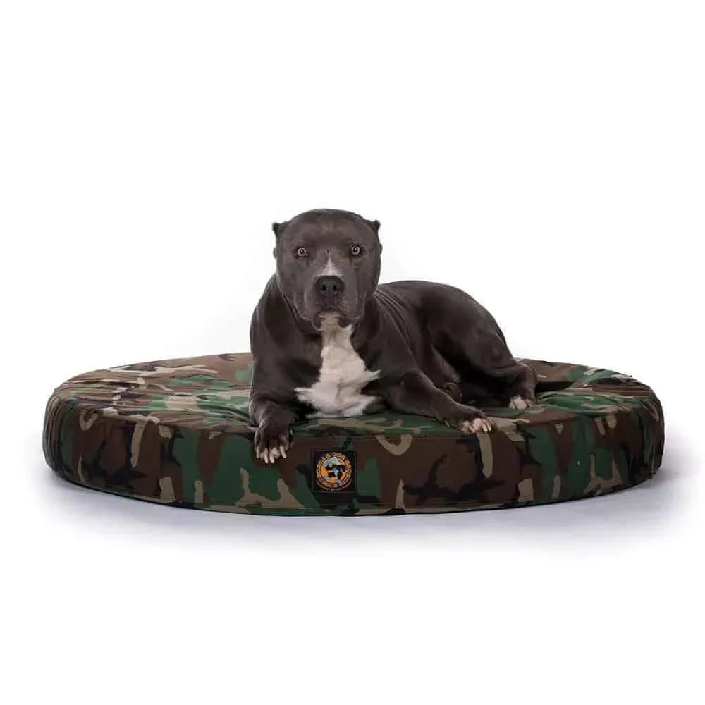 Gorilla Tough Round Camo Orthopedic Dog Bed™