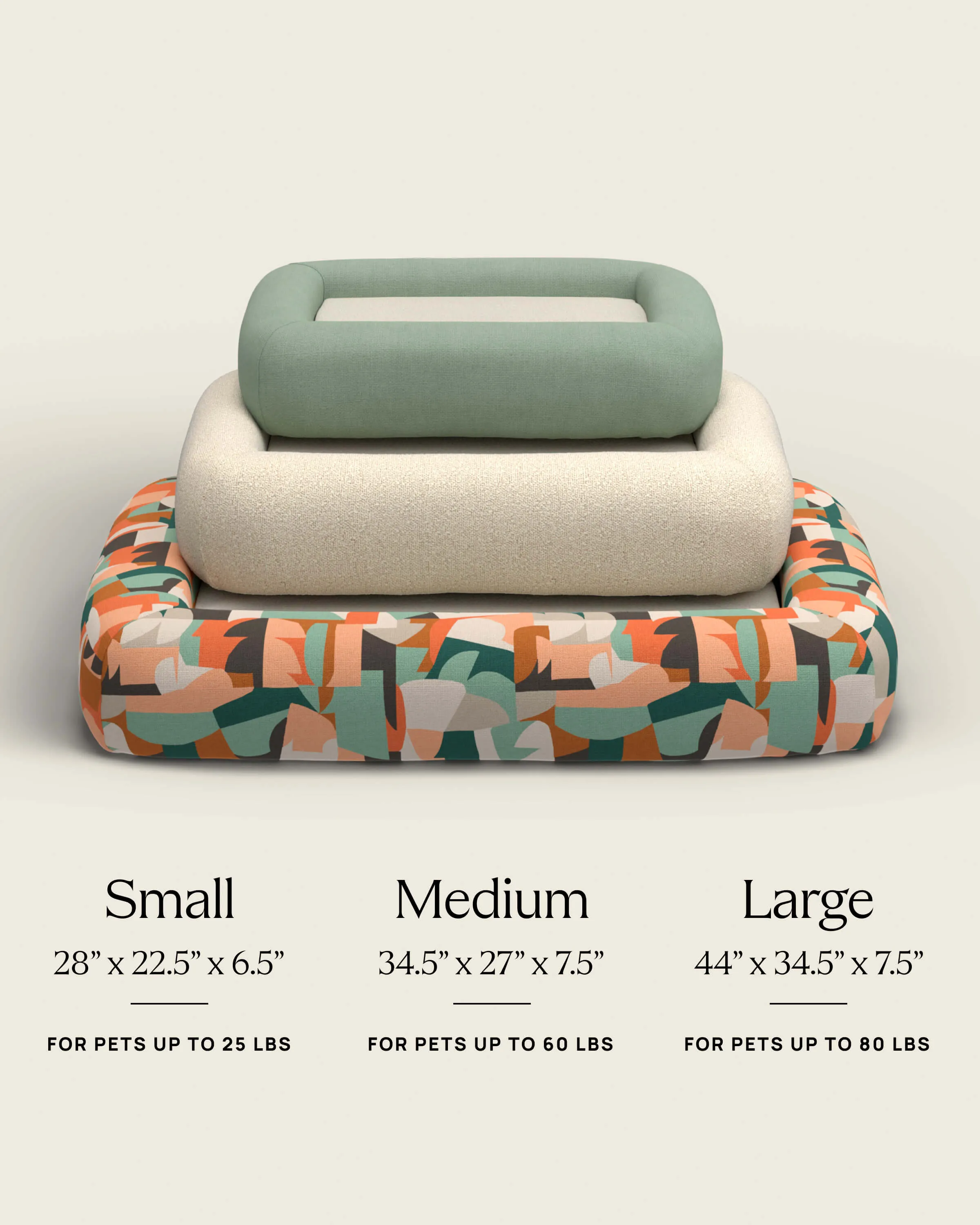 Harper Blue Woven Bolster Pet Bed