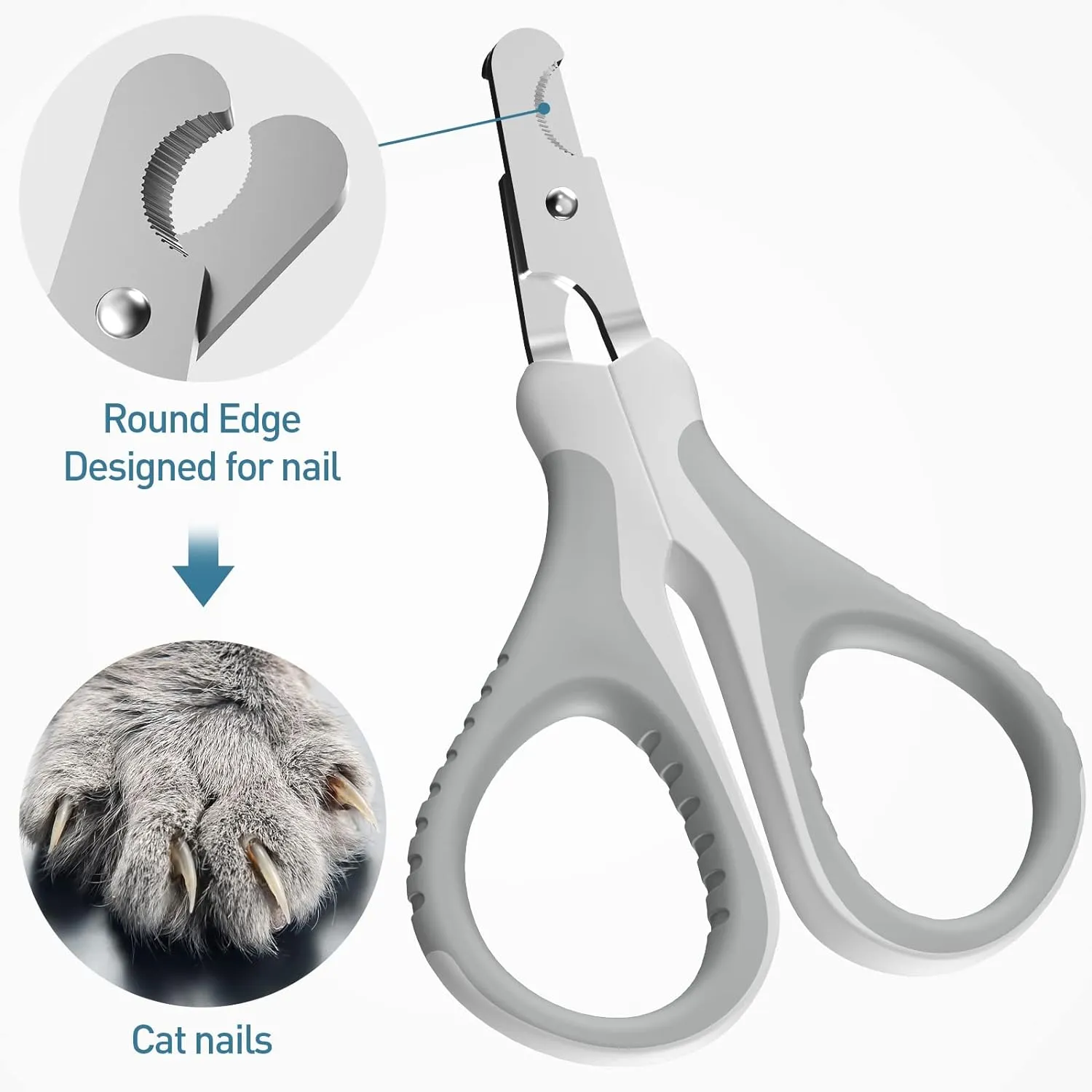 High-Quality Cat Nail Clipper - Ergonomic & Safe, Ideal for Kittens, Puppies, Birds, and Small Animals