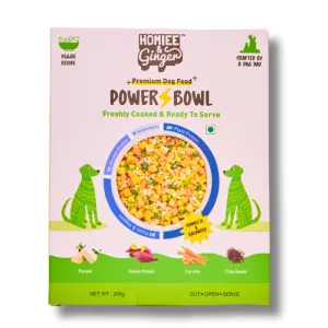 Homiee & Ginger Power Bowl Paneer & Veggies Fresh Food for Dogs