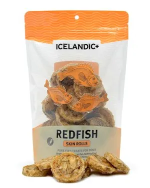 Icelandic  Redfish Skin Rolls Dog Treats