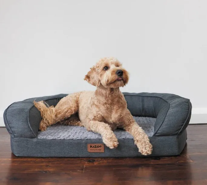 Kazoo Cosy Nook Dog Bed Plush Grey Large * Store Pick Up Or Local Delivery Only *