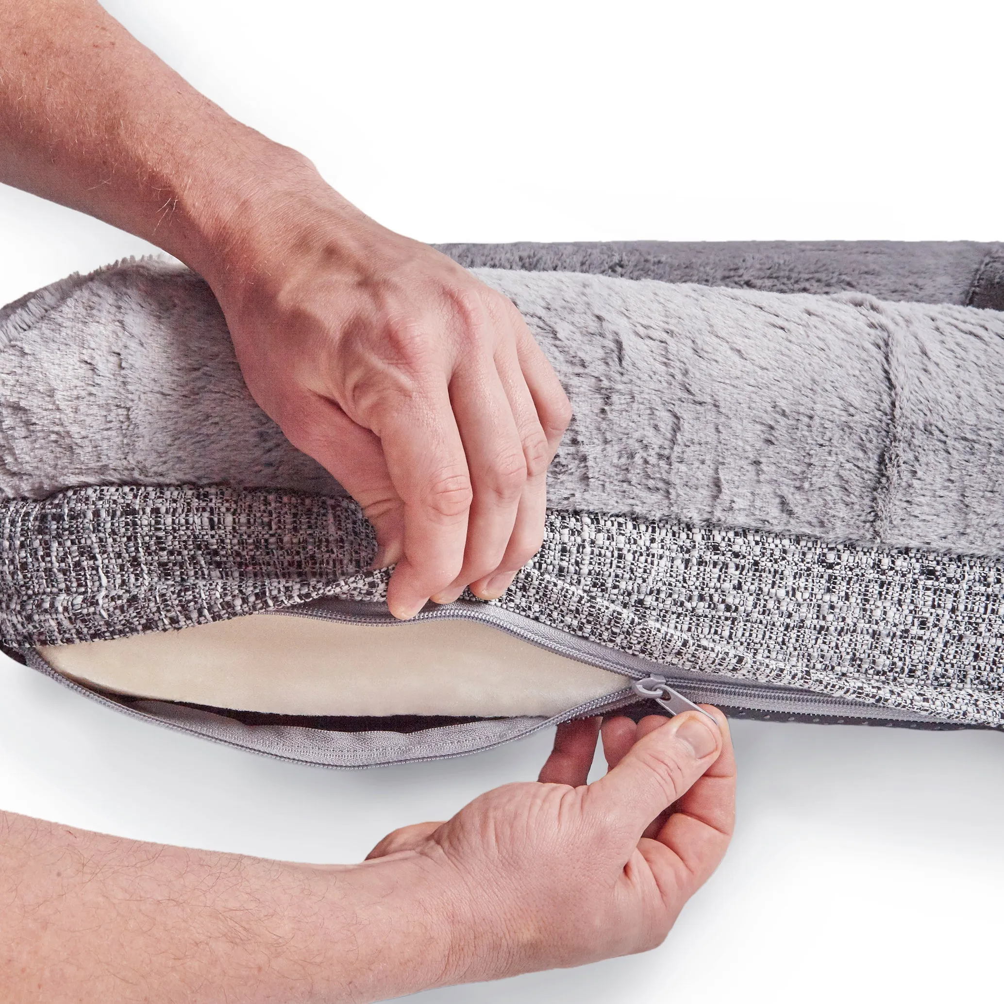 Kazoo Wombat Extra Large Plush Grey Dog Bed^^^