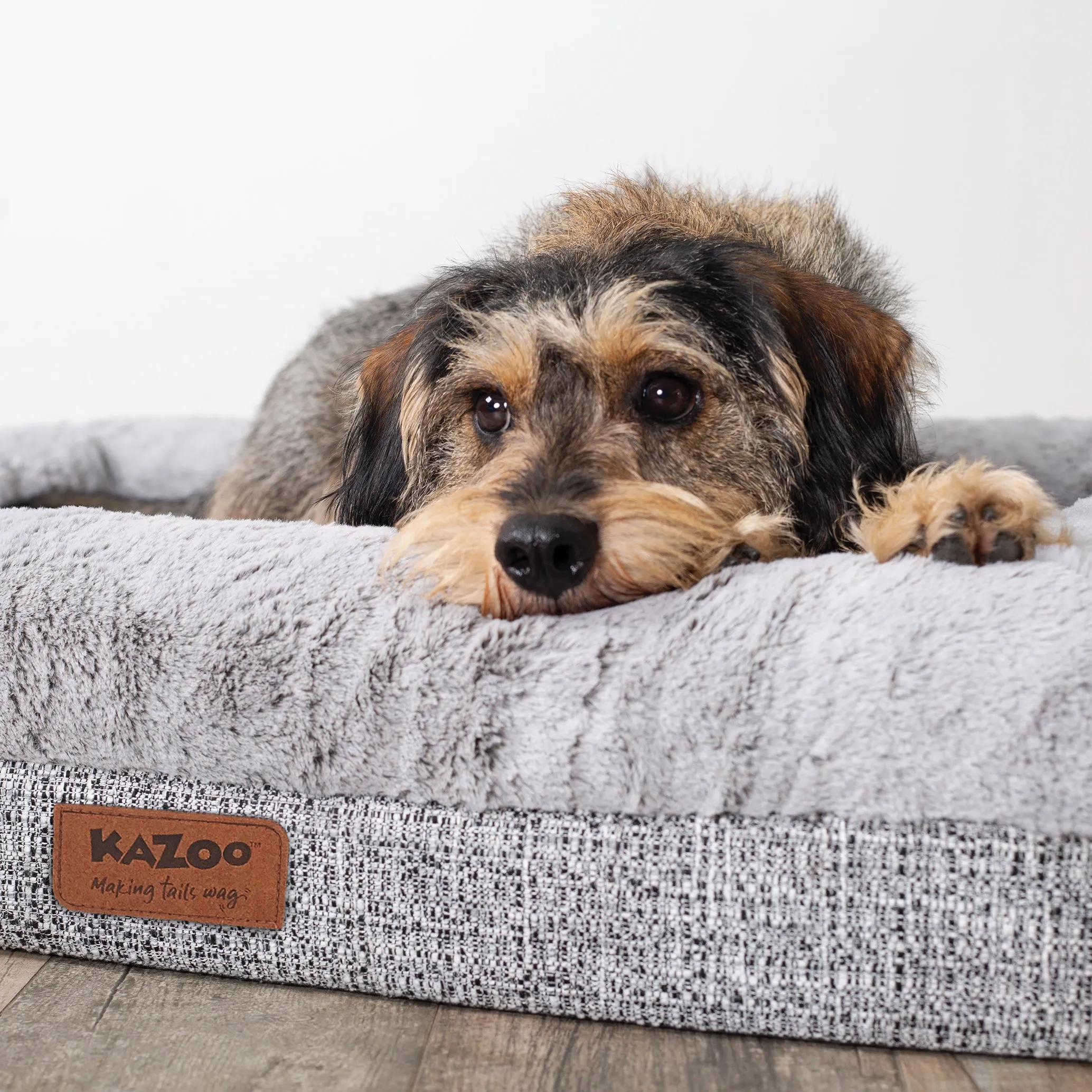 Kazoo Wombat Extra Large Plush Grey Dog Bed^^^