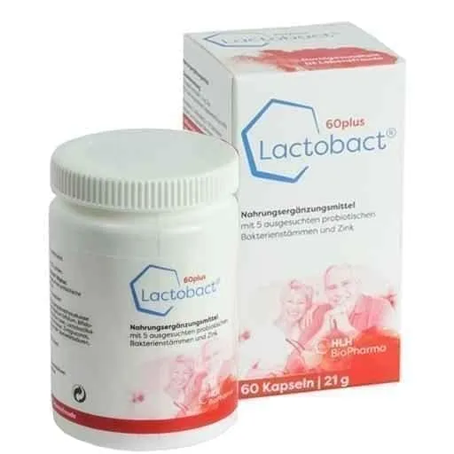 LACTOBACT 60plus gastro-resistant capsules 60 pcs 6 probiotic