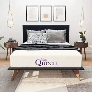 NapQueen 8 Inch Cool Gel Twin Size Medium Firm Memory Foam Mattress, Bed in a Box