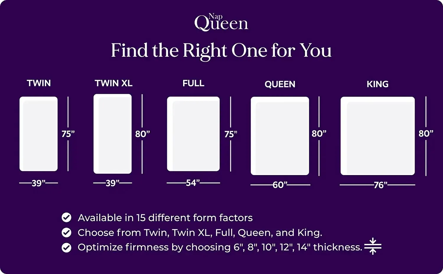 NapQueen 8 Inch Cool Gel Twin Size Medium Firm Memory Foam Mattress, Bed in a Box