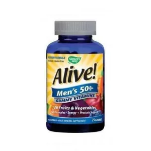 Nature's Way - Alive - jelly multivitamins for men 50  94 mg 75 tablets, Nature's Way Alive Men's Gummy Multivitamins