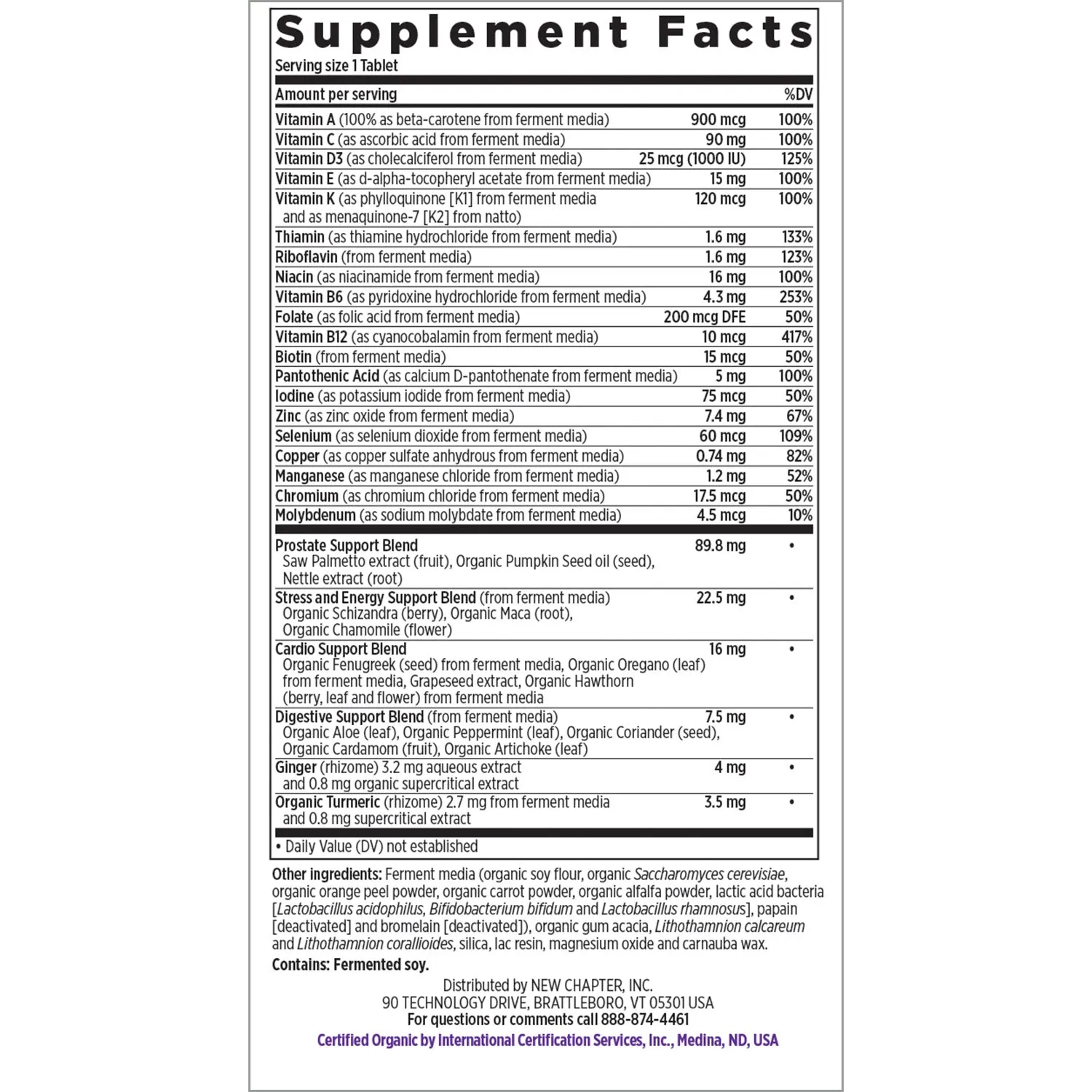 New Chapter Every Man's One Daily 40  Men's Multivitamin 48 Tablets