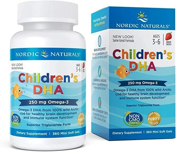 Nordic Naturals Children's DHA Strawberry, 360 Softgels