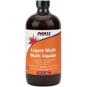 NOW Adult Liquid Multi, Iron Free, 473ml (Glass)